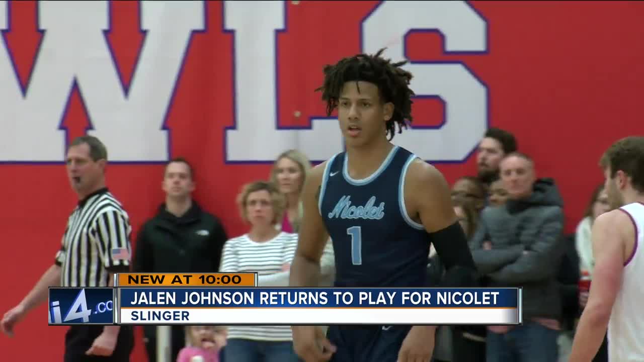 Jalen Johnson returns to play for Nicolet