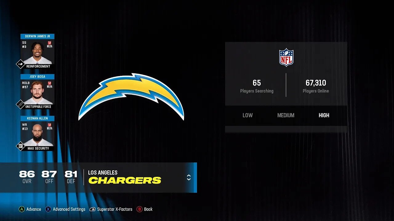 Winning an online ranked game with every NFL team 8/32! {Full Game} #LosAngelesChargers #Madden24