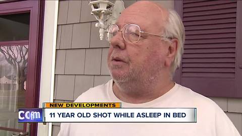 11-year-old old shot while asleep in bed