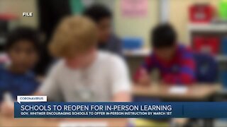 Gov. Whitmer encouraging all K-12 schools in Michigan to offer in-person learning by March 1