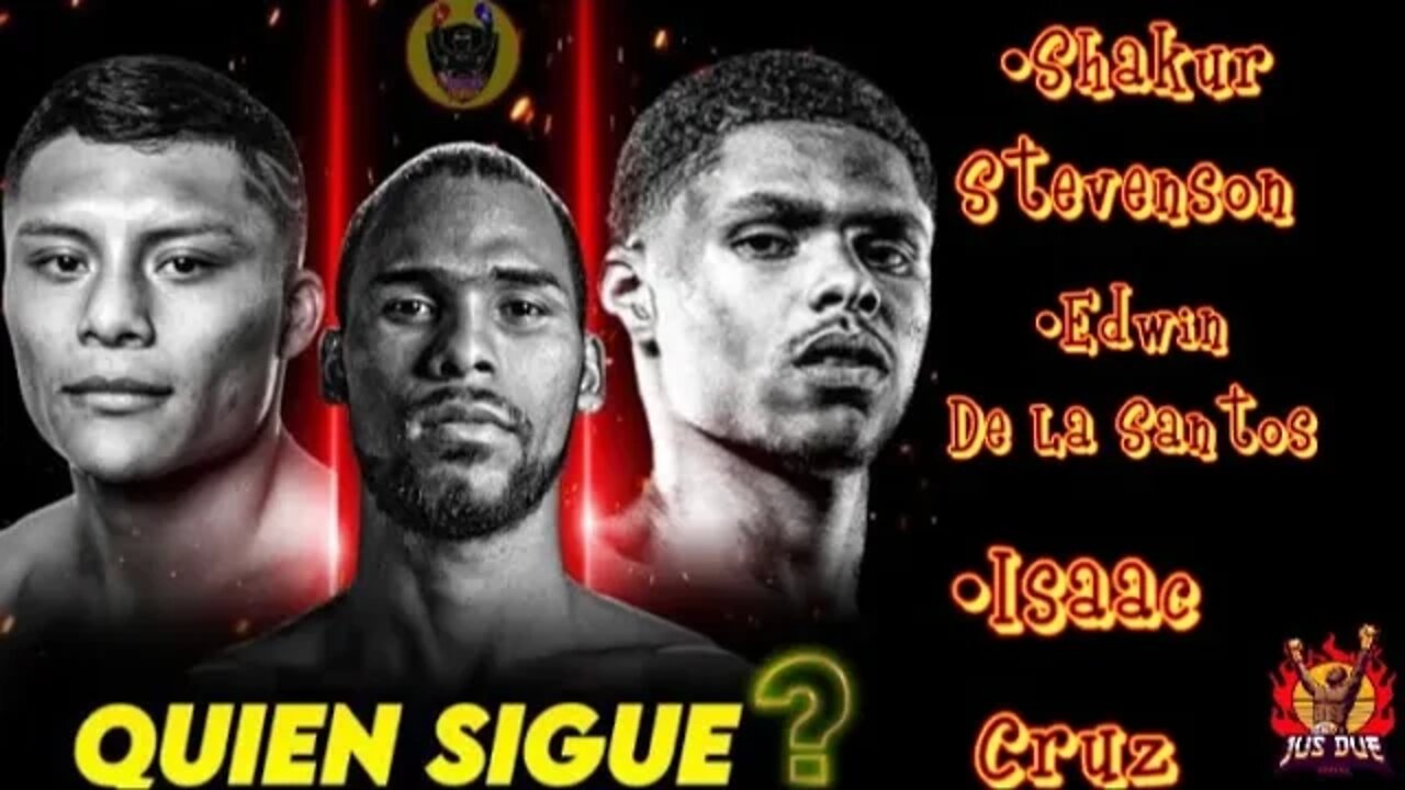 ISAAC CHIHUAHUA 🐩 CRUZ DUCKING SMOKE 💨 AGAIN ❓ 😤 EDWIN DE LA SANTOS vs SHAKUR STEVENSON #TWT