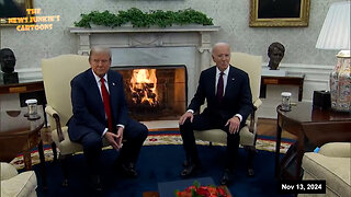 President-elect Donald J. Trump visits Creepy Joe in the White House for peaceful transition of power.