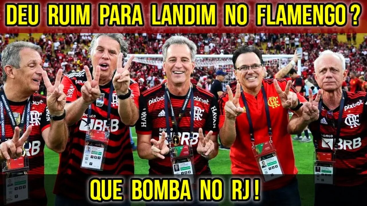 QUE BOMBA NO RJ! RODOLFO LANDIM PODE DEIXAR PRESIDÊNCIA DO FLAMENGO POR CAUSA DE BOLSONARO