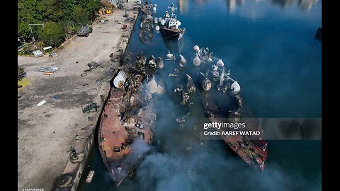 🇮🇱🇸🇾 IDF srikes on abandoned missile boats of the Syrian army in the port of