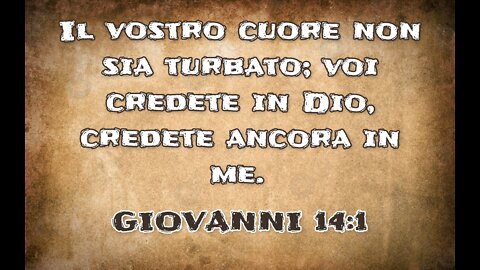 ABBIATE FEDE IN DIO VOSTRO PADRE FIGLI MIEI NEMICI MIEI TREMATE