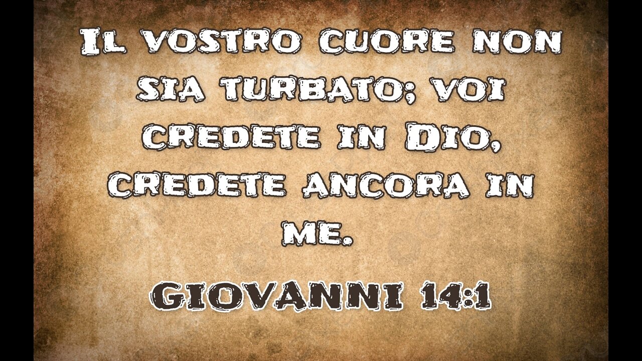 ABBIATE FEDE IN DIO VOSTRO PADRE FIGLI MIEI NEMICI MIEI TREMATE