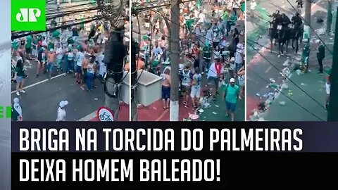 QUEBRA-PAU ABSURDO! BRIGA na torcida do Palmeiras deixa homem BALEADO após VICE pro Chelsea!