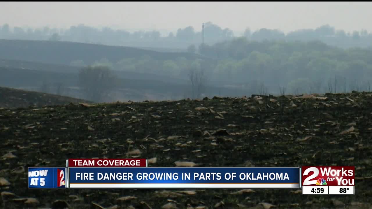 Fire danger growing in parts of oklahoma