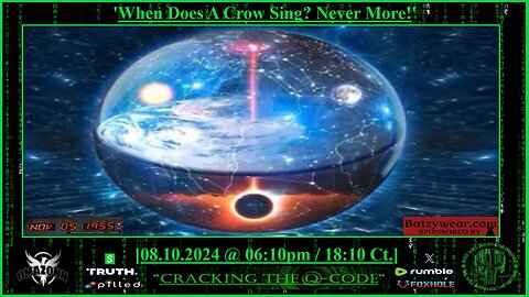 "CRACKING THE Q-CODE" - 'When Does A Crow Sing? Never More!'