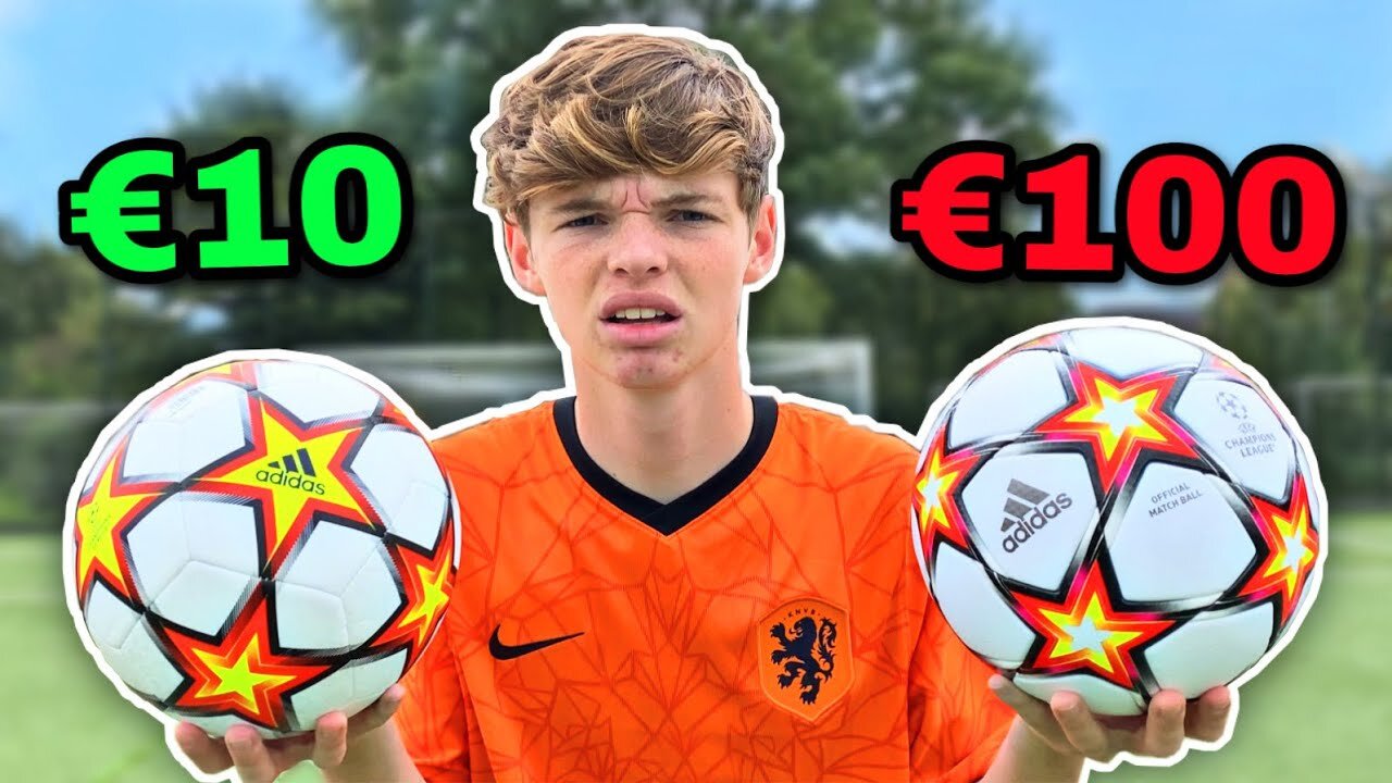 €10 Voetbal Vs €100 Voetbal! *Bizar*.