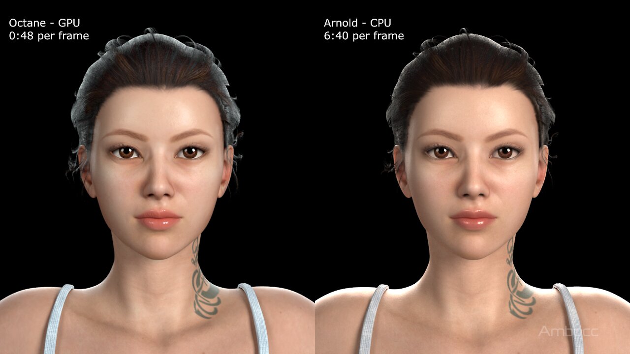 3DS Max Octane vs Arnold Skin with Node Setup CG 3D