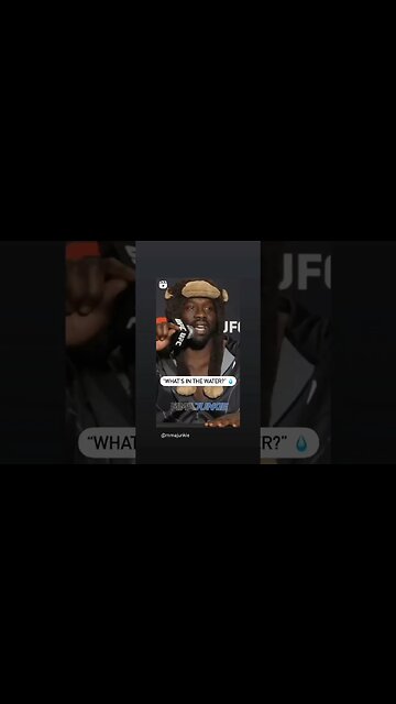 jared cannonier said this about water #shorts