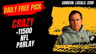 Daily Free Pick: Crazy +11500 NFL Week 18 Parlay