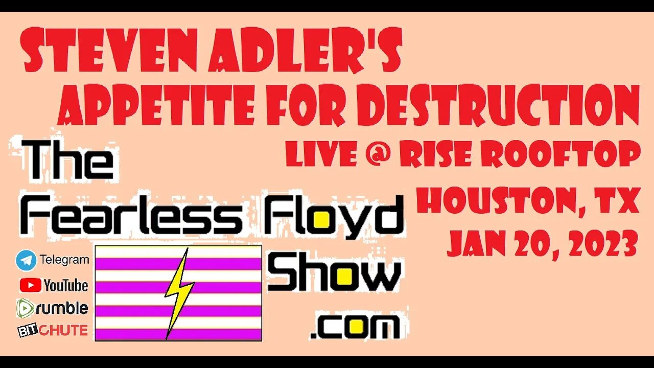 ROCKET QUEEN - Steven Adler's Appetite for Destruction Live @ RISE Rooftop - Houston, Texas 01/20/23