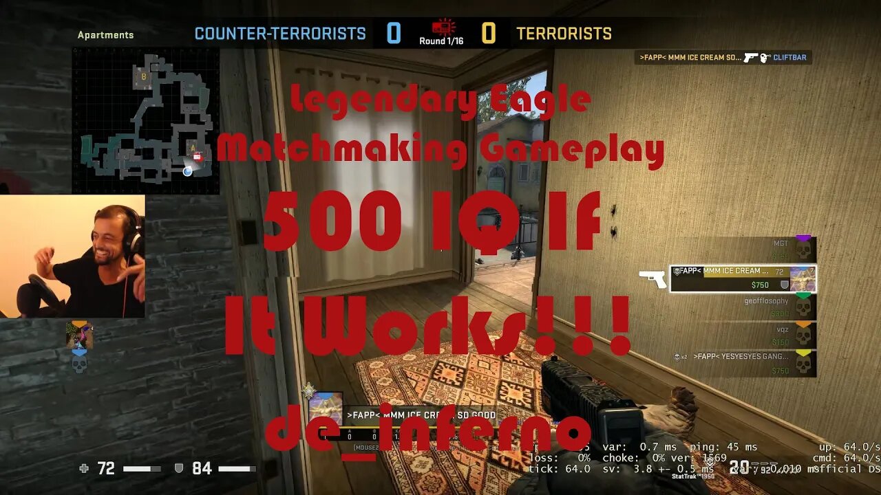 Epic 500 IQ Strat If It Works! Crazy Inferno Double Fake - Match-Making Legendary Eagle Gameplay