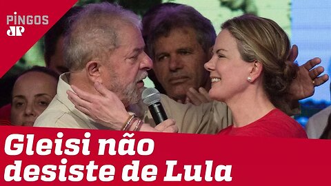 Gleisi não abandona o presidiário Lula