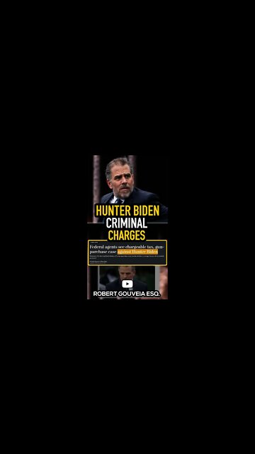 Hunter Biden CRIMINAL Charges #shorts
