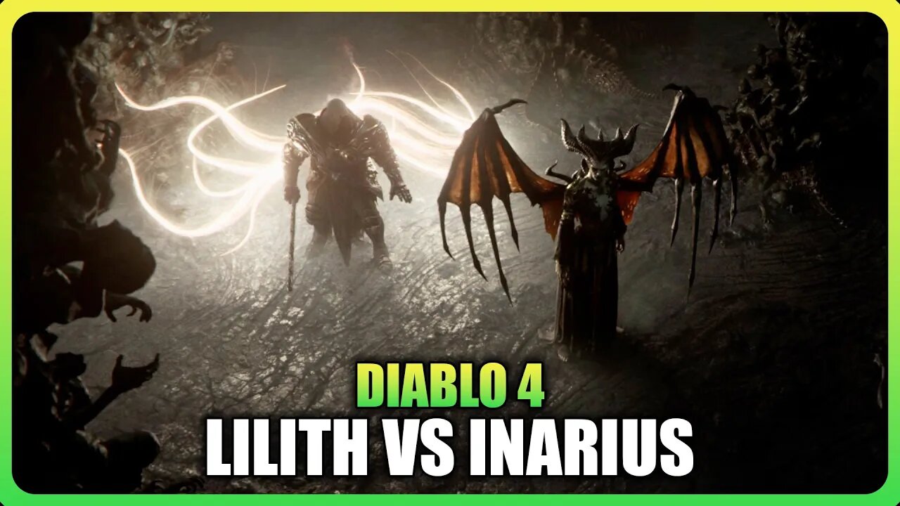 DIABLO 4 - Lilith Vs Inarius Fight (Epic Battle)