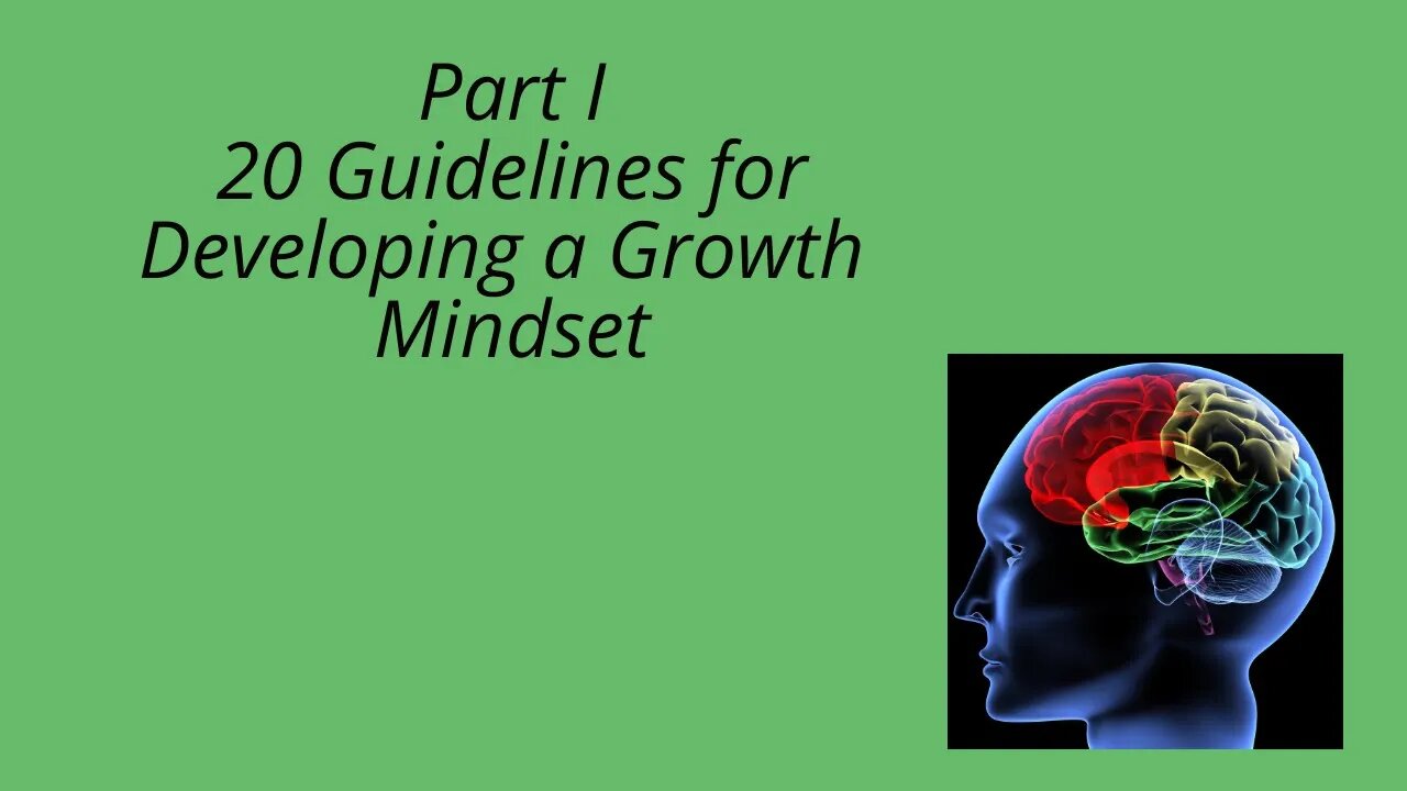 Awareness Lesson Part I Are you Fixed Mindset or Growth Mindset? Why is it important.