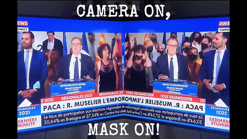 Camera on, mask on - ooops!