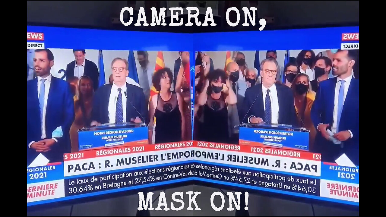 Camera on, mask on - ooops!