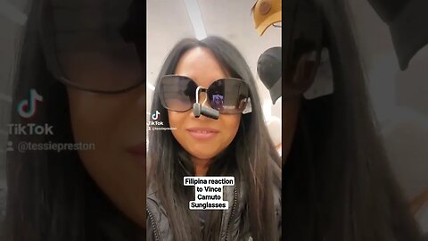 Filipina reaction to Vince Camuto Sunglasses