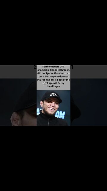 McGregor responds to the Nurmagomedov vs. Sandhagen match being postponed #shorts