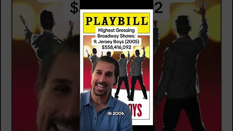 JERSEY BOYS WAS A BROADWAY SMASH! #shorts