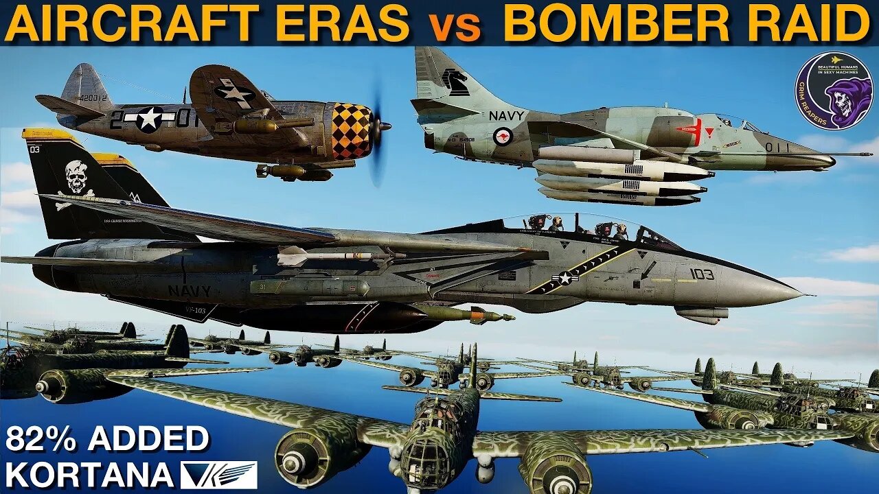 Which Era Of Aircraft Can Intercept A German WWII Bomber Raid Most Efficiently? | DCS