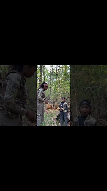 Teaching the young how to hunt for turkey