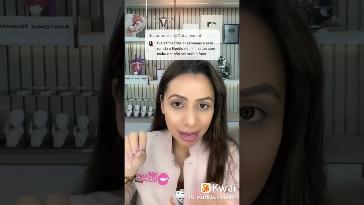 Está saindo o líquido de mim e sinto muita dor na gravidez