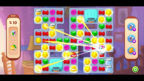 Playrix Homescapes Gameplay Walkthrough Level 8121