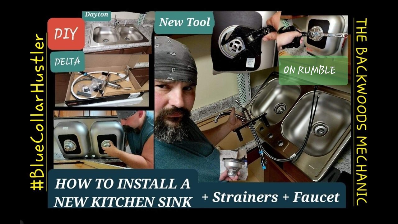 Installing the Kitchen , Strainers & Faucet DIY style