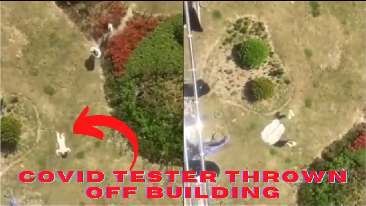 Covid Tester Thrown Off Building In Shanghai, China