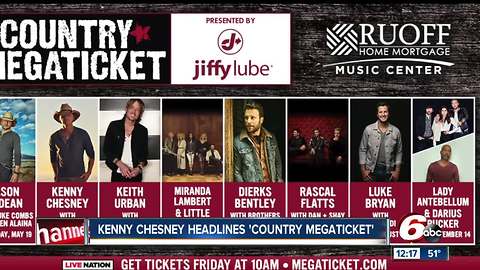 Kenny Chesney headlines country Megaticket