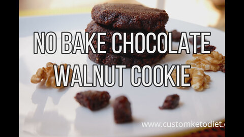 No Bake Chocolate Walnut Cookie
