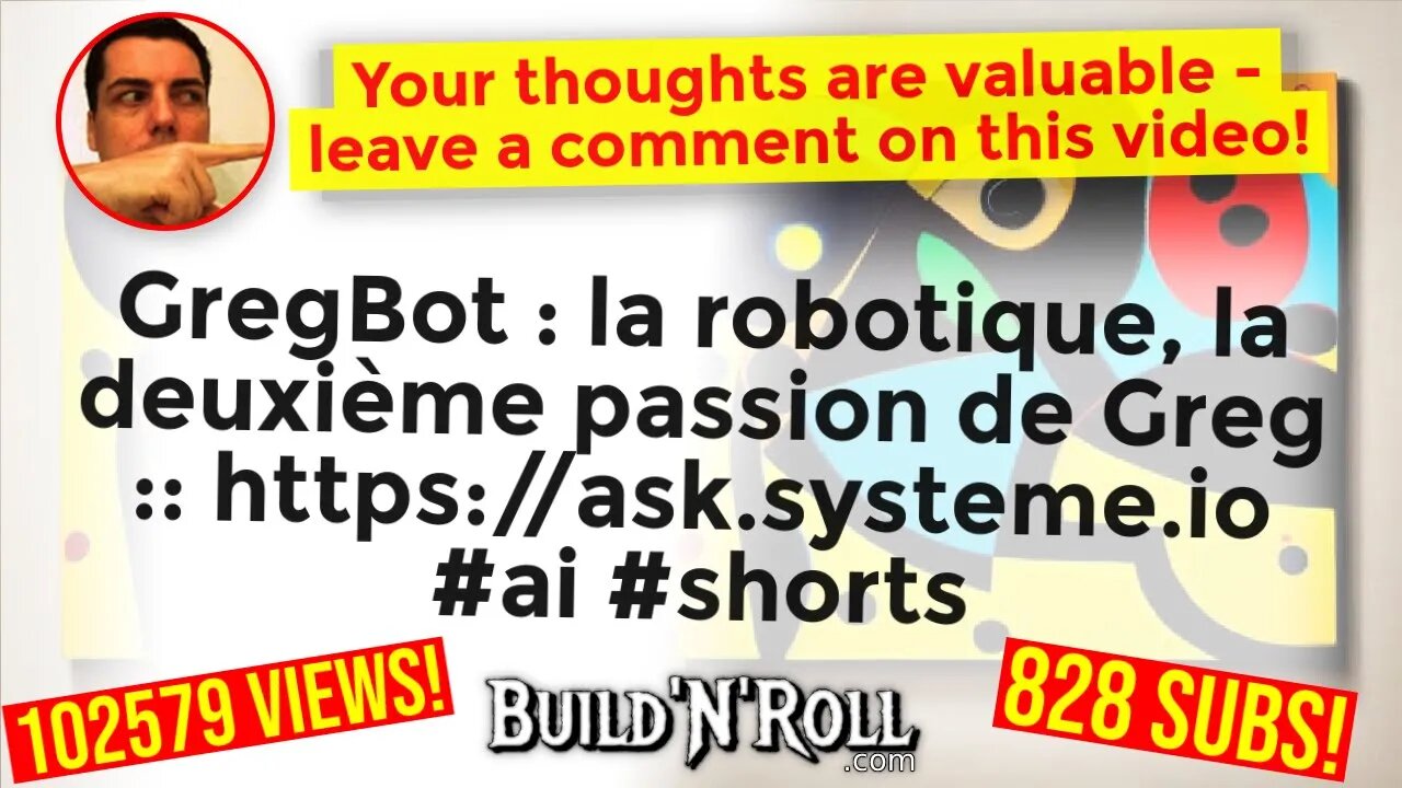 🤖 GregBot : la robotique, la deuxième passion de Greg :: https://ask.systeme.io #ai #shorts ...