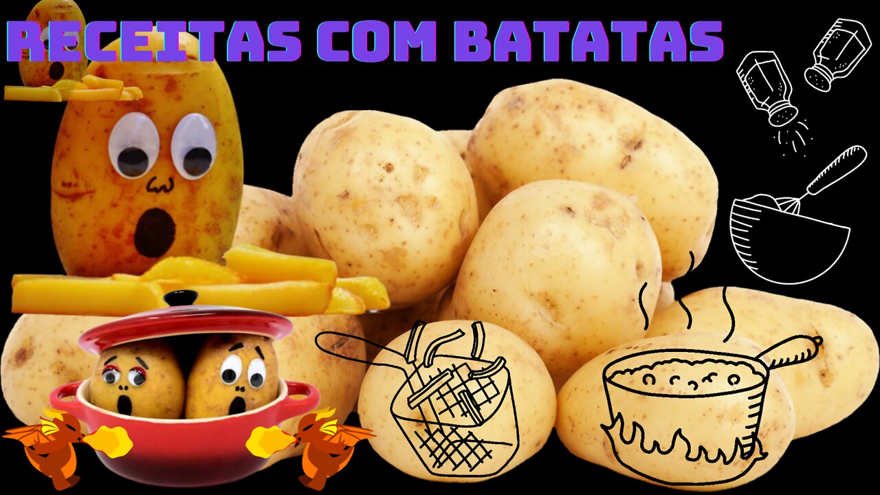 RECIPES WITH POTATOES RECEITAS COM BATATAS 🥔 🍠 🍟 🌮 🍕 🥘 👩‍🍳🧀 🥣🥄🍟 🌭 🍕🥟👨‍🍳