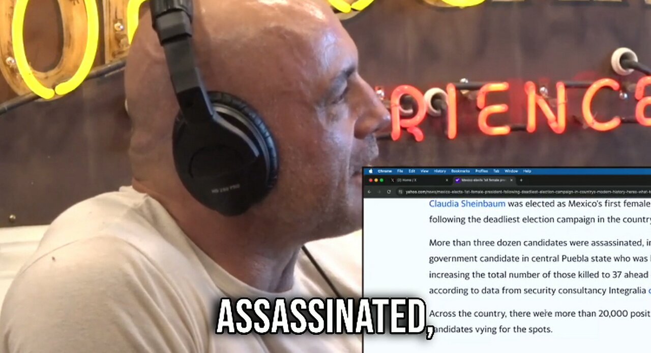 Joe Rogan’s Mind Blown Learning 37 Politicians Were Murdered in Mexico’s Last Election