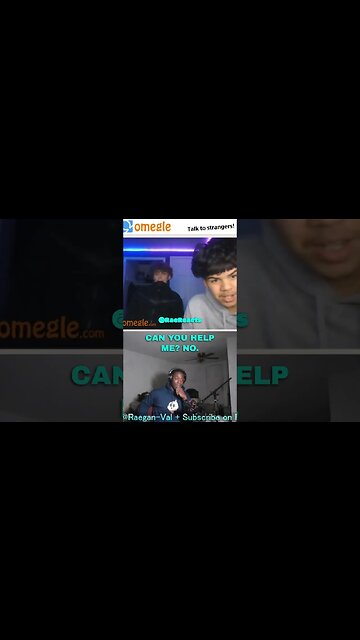 @RaeReacts :OMEGLE KID IS BEING STALKED #shorts