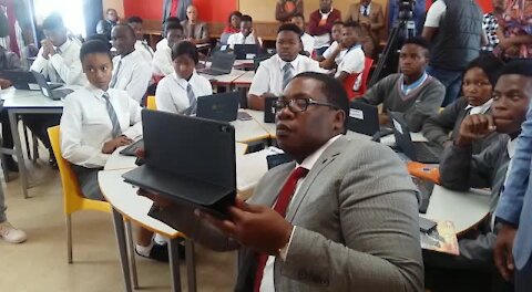 SOUTH AFRICA - Pretoria - Launch of e-Learning Content and Online Assessments Platform (Video) (sd7)