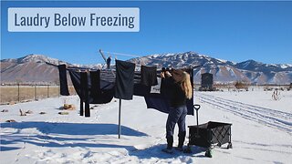 Laundry Below Freezing & Can You Wash Sheets/Bedding in Our Hand Washing Machine?