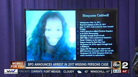 BPD announce arrest in 2017 missing persons case