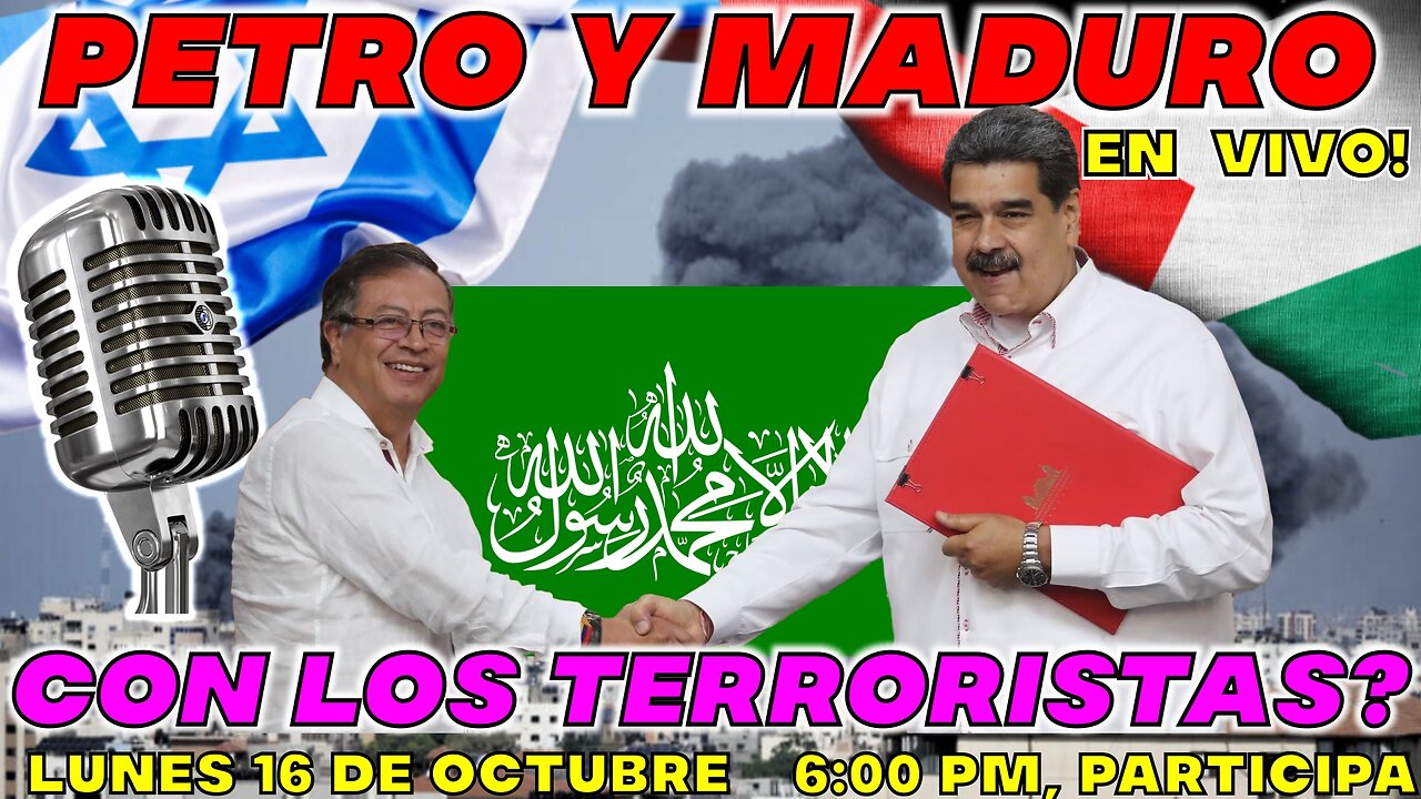 PETRO y MADURO contra ISRAEL y con los TERRORISTAS? 🚨 EN VIVO! ESP#12 🚨 #viral #rumble #mc21n