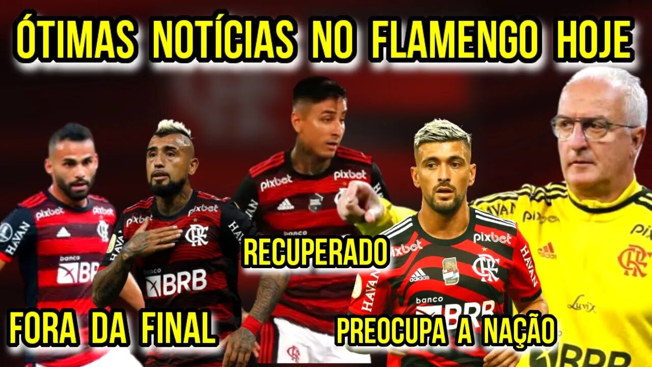 ÓTIMAS NOTÍCIAS! ACONTECEU HOJE NO FLAMENGO! VIDAL E THIAGO MAIA FORA DA FINAL! PULGAR RECUPERADO