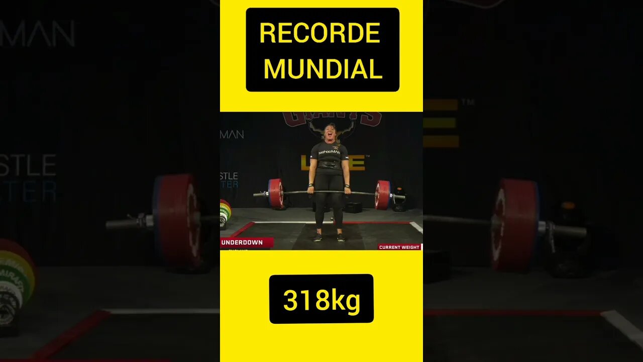 RECORDE MUNDIAL de 318kg no Deadlift de Lucy Underdown