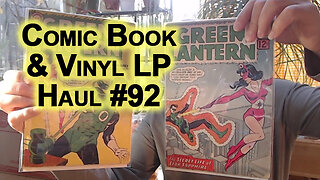 Comic Book Vinyl LP Haul 92: Jim Woodring, House of Mystery/Secrets, Palestine, Green Lantern, JLA..