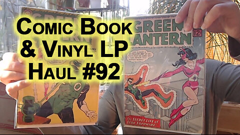 Comic Book Vinyl LP Haul 92: Jim Woodring, House of Mystery/Secrets, Palestine, Green Lantern, JLA..