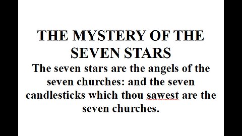 THE MYSTERY OF THE SEVEN STARS