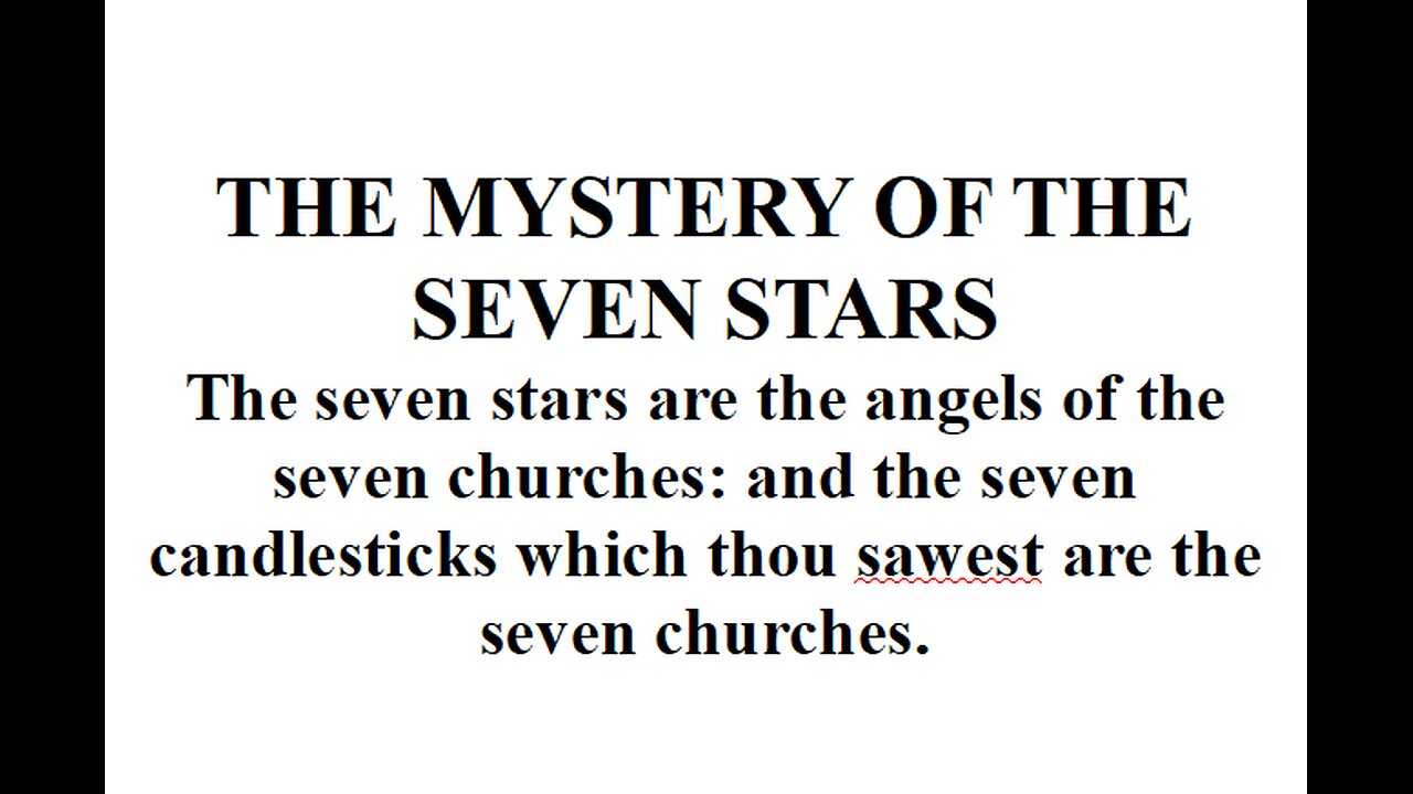 THE MYSTERY OF THE SEVEN STARS